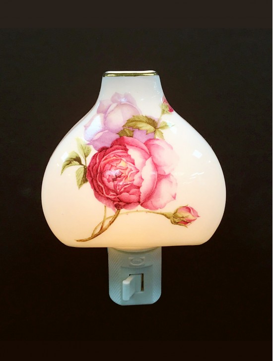 Porcelain Flower Night Light with Gift Box
